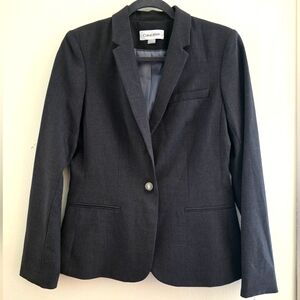 Calvin Klein Women's Gray‎ Blazer Sz 6